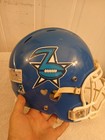 Jacksonville Dixie Blues Women s Football League Riddell Blue Used Helmet Rare