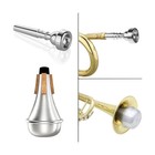 3 Pack Trumpet Mouthpiece  3c 5c 7c  With Lightweight Aluminum     Usa Fast Ship