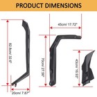 Sport Black Fender Flares Compatible With Can-am Defender Hd5 8 10 for 715003898