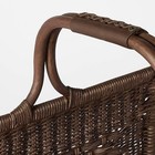 Rattan Log Holder Firewood Carrier Dark Brown - Threshold Designed With Studio