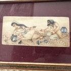 A Miniature Persian Painting With Inlaid Frome Antique