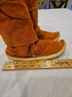 Vintage Handcrafted Tall Suede Wrap Moccasin Boots Soft Sole Fits Size 8 To 8 5-