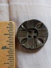 Antique Carved Smoky Mother Of Pearl Button 