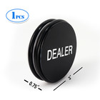 3  Double-sided Acrylic Dealer Puck Button  Casino Texas Hold em Poker Accessory