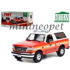 Greenlight 1996 Ford Bronco Fdny Fire Department Of New York 1 18 Diecast 19118