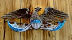 Vtg Whitehall Metal Studios 1958 Eagle   American Flag Patriotic Wall Hanging