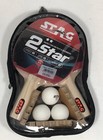 Ping Pong Paddles Set - 2 Star Playset Professional Table Tennis 2 Paddle 3 Ball
