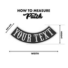 Custom Embroidered Side Rocker Motorcycle Biker Sew On Patch Patches Sr-b01