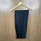 Wendell 2 Piece Suit Mens 38l 32x30 Black Solid Wool Peak One Button