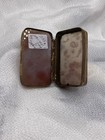 Antique Victorian Agate Snuff Pill Box Gilt Brass Mount C1840-60 Hinged Lid