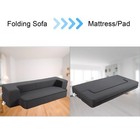 10 Inch Folding Sofa Bed Couch With 2 Pillows Modern Futon Memory Foam Sleepe   