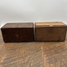 Two Singer Sewing Empty Puzzle Boxes 6 5      x3 5   