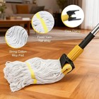 Professional Commercial Mop Industrial Heavy Duty Mop With 54  Long Handle  wet 