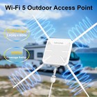 Ac1200 Wifi 5 Outdoor Extender Long-range Weatherproof Dual-band Wifi Router