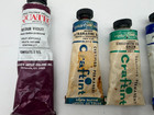 Lot Of 12 Vintage Paint Tubes  Grumbacher  Craftint  Aquatec  Permanet Pigments