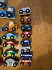 Melissa   Doug Lot Of 46 Wooden Buildings Trucks People Animals Traffic Signs