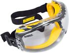 Dewalt Clear Smoke Anti Fog Protective Over Glasses Safety Goggles Uv Ansi Z87 