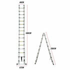Telescopic Ladder 16 5ft 5m Extension Folding Multi Purpose Aluminum Step Ladder