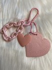 Pink Heart Bag Charm Key Ring Fob Keychain Purse Charm Chain Strap New