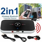 2x Bluetooth Transmitter receiver Wireless A2dp Home Tv Stereo Audio Adapter