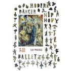 Wooden Jigsaw Puzzle For Adults By Foxsmartbox - 325 Pieces - Dancer In A Cafe