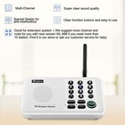 2pack White 10-channel Call All Fm Wireless Intercom System For Home Office Room