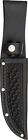 Straight Fixed Blade Black Basket Weave Leather Fits Up To 5  Knife Sheath New