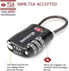2 Pack Tsa Approved Luggage Locks  Combination Travel Cable Padlocks  Re-settabl