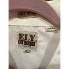 Ely Cattleman Tall Man Nwt Mens White Short Sleeve Western Shirt 3xlt Snap Front