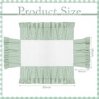 Green Gingham Crib Skirt Dust Ruffle 52 X 28 Inch 100  Washed Cotton Ruffle