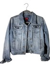 Twentyone Vintage Light Wash Cropped Denim Jacket Sz Large