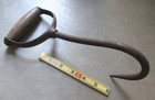 Antique Vintage Hay Bale Metal Hook Ice Log Meat Wood Primitive Tool Farm Barn