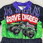 Monster Jam Zip Up Racing Coverall Infant Kid Grave Digger 4t