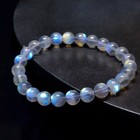 Natural Labradorite Moonlight Gemstone Beaded Crystal Healing Reiki Bracelet