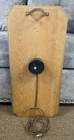 Pabst Blue Ribbon Beer Wood Sign 1960s Wall Clock Working  Vintage Rare