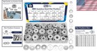 Flat Washers Set 290 Pcs Stainless Steel Assortment 15 Sizes M3 M12