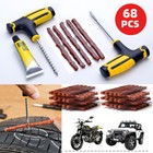 68pcs Tire Repair Kit Heavy Duty Tire Plug Kit Car Truck Motorcycle Plug Patch