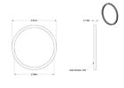 Permeate Port Seal For 8  Ro Membrane Housing  Fits 6110229-n  Buna-n Material