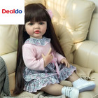 22inch 55cm Real Life Reborn Baby Dolls Girl Full Body Soft Vinyl Silicone Reali