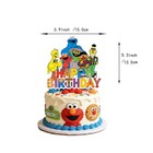 Sesame Street Happy Birthday Party Decoration Balloon Banner Cake Cupcake Topper