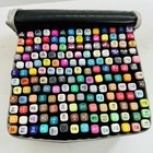 Wellokb Dual Tip Markers Set 168 Colors Mixed Permanent Marker Case No Strap