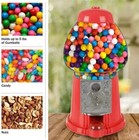 15  Gumball Machine With Coin Bank - Red  Vintage Bubble Gum Candy Dispenser