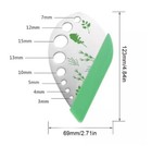 9 Hole Herb Stripper Tool Stainless Steel Kale Leaf Stripper Greens Stem Remover