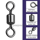 Fishing Barrel Swivels 9lb-1320lb Stainless Steel Rolling Solid Ring Swivel