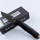 Benchmade Bailout 537gy-03 Black Aluminum Handle Tanto M4 Blade Folding Knife
