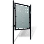 Black Single Door Fence Gate 39 4x29 5