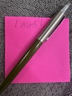 Vtg Parker Jotter Pens  Olive Green  Window Advertising    Rotary International