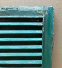 Antique Pair 17x27 House Window Wood Louvered Shutters Shabby Vtg Chic 981-26b