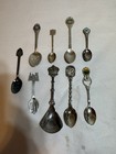 Vintage Mixed Lot Of 9 Souvenir Spoons Demitasse