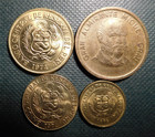Peru Set Of 4 Coins  1972 74 75 87  5 10 25  Centavos  50 Centimos Free Shipping